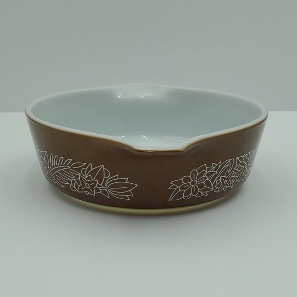 Pyrex 471-B 500 ml Woodland Brown Round Casserole Dish - Picture 2 of 8